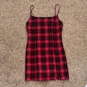 Forever 21 Red and Black Checkered Top